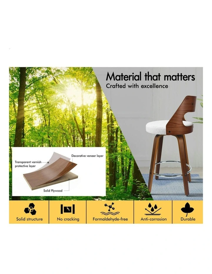 Bar Stools 2x in White image 5