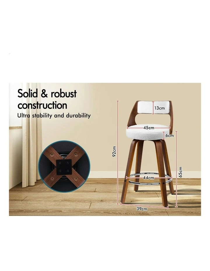 Bar Stools 2x in White image 6