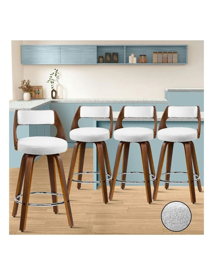 Bar Stools 4x in White image 2