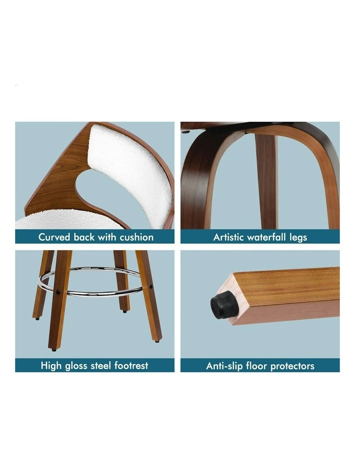 Bar Stools 4x in White image 7