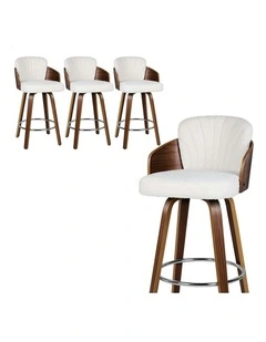 Swivel Bar Stools 4x in White