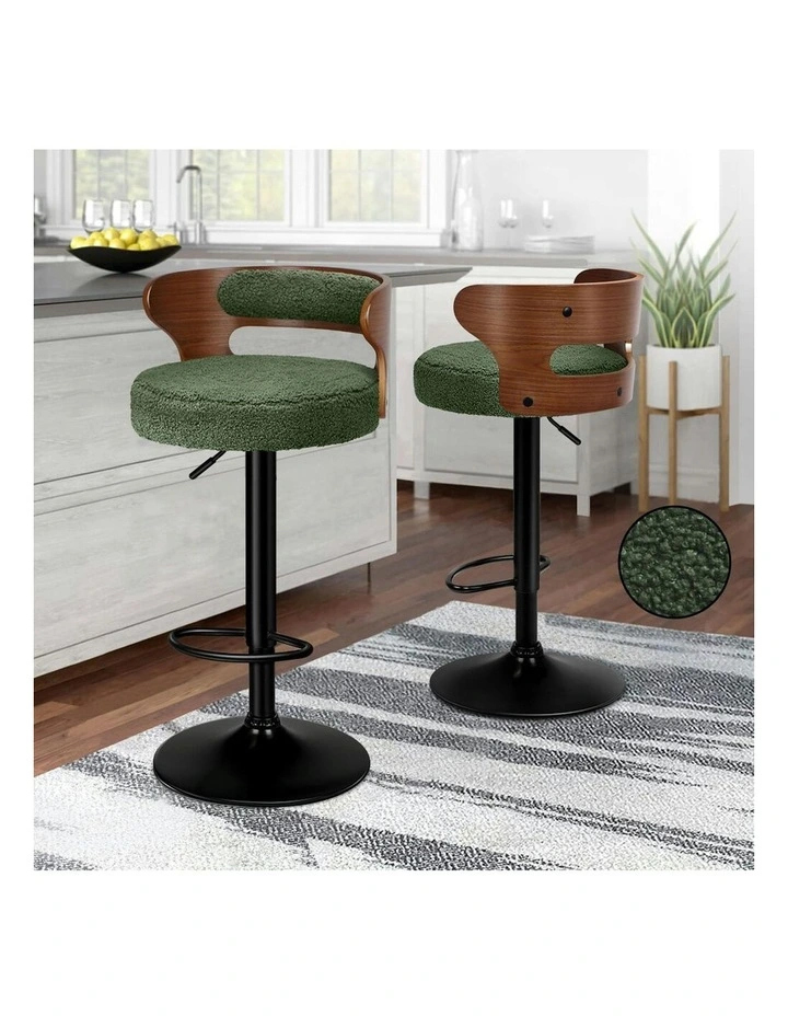 Bar Stools 2x in Green image 2