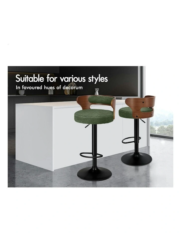 Bar Stools 2x in Green image 3