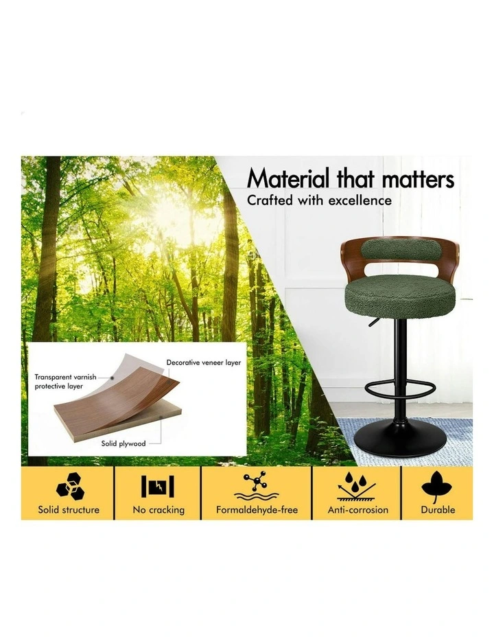 Bar Stools 2x in Green image 5