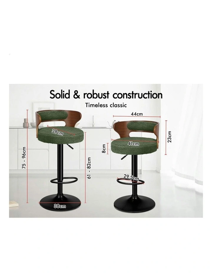 Bar Stools 2x in Green image 6