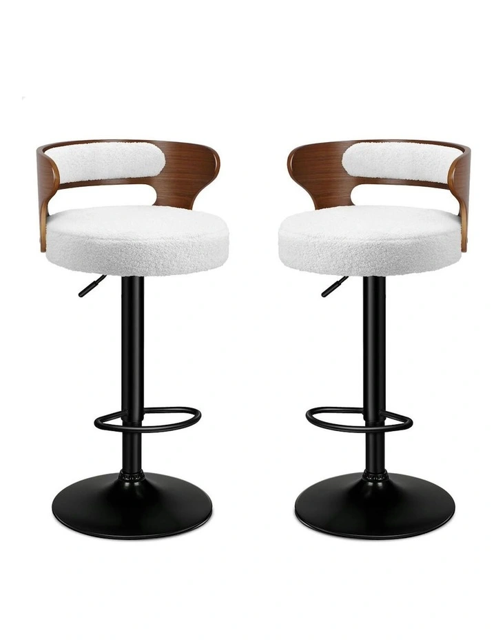 Bar Stools 2x in White image 1