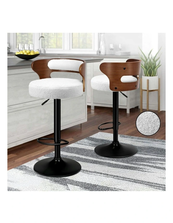 Bar Stools 2x in White image 2
