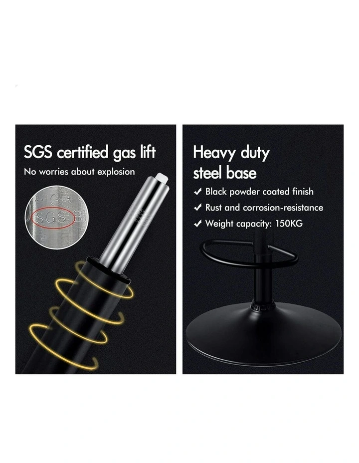 Bar Stools 2x in White image 4