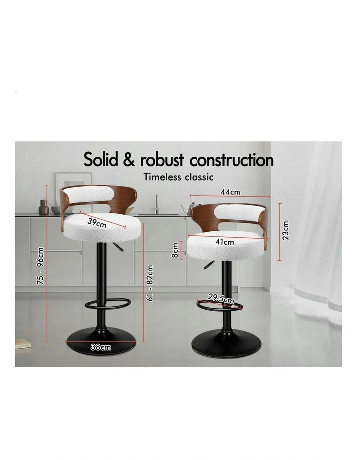 Bar Stools 2x in White image 6