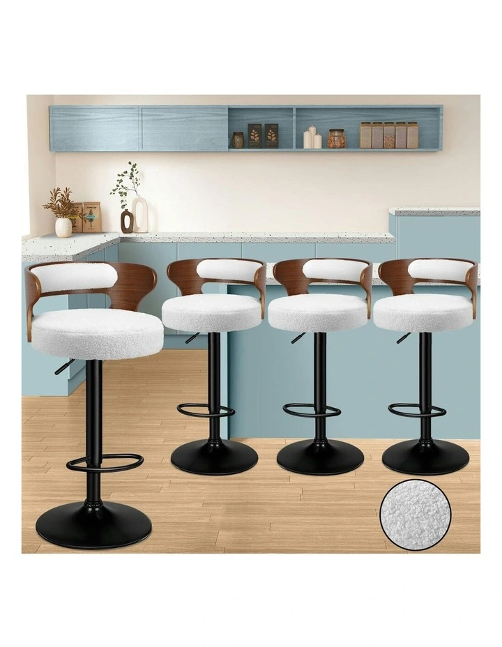 Bar Stools 4x in White image 2
