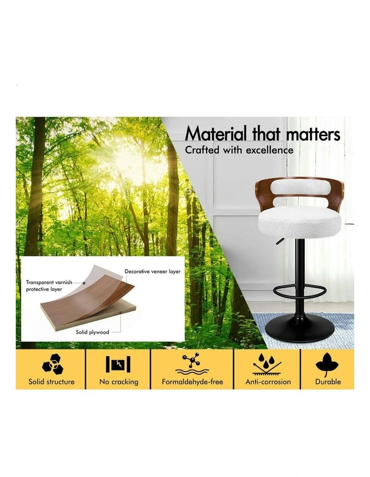 Bar Stools 4x in White image 5