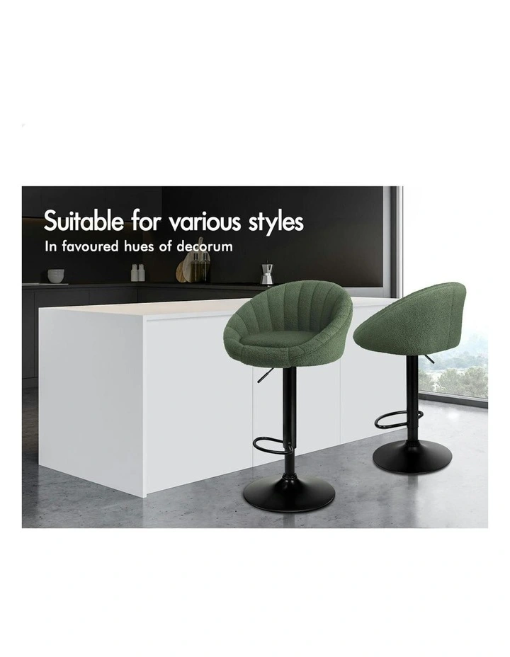 Bar Stools 2x in Green image 3