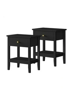 Bedside Table in Black