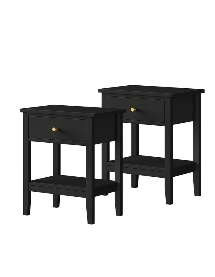 Bedside Table in Black image 1