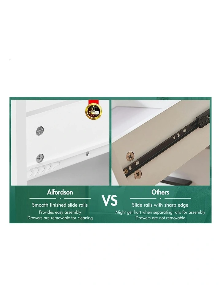 Bedside Table in White image 6