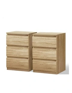 Bedside Table 2x in Wood