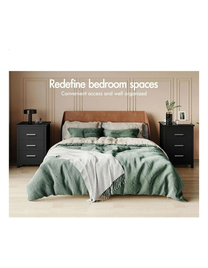 Bedside Table in Black image 3