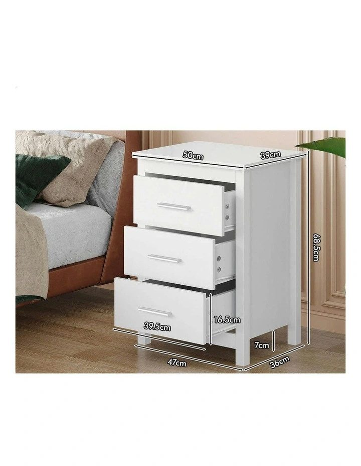 Bedside Table in White image 5