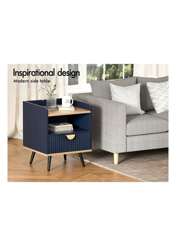 Bedside Table in Blue image 4