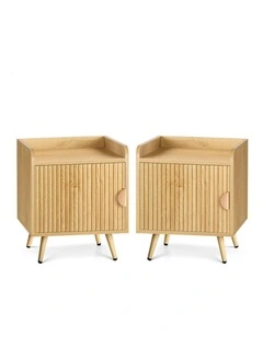 Bedside Table x2 in Wood