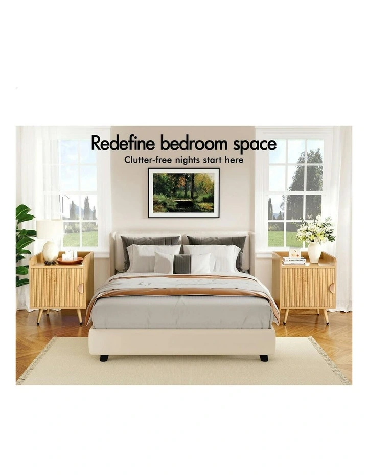 Bedside Table x2 in Wood image 3