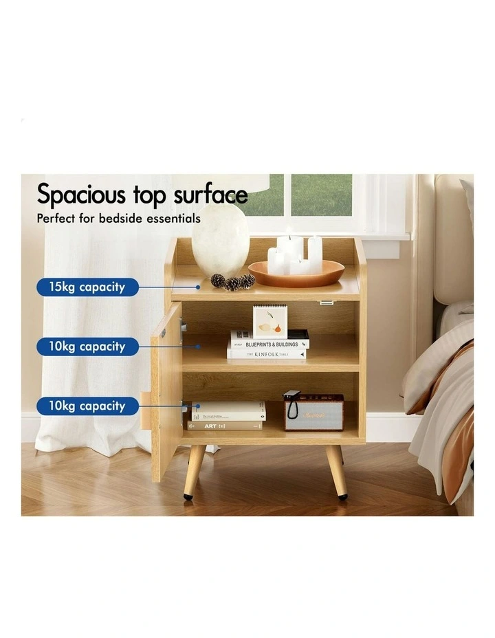 Bedside Table x2 in Wood image 5