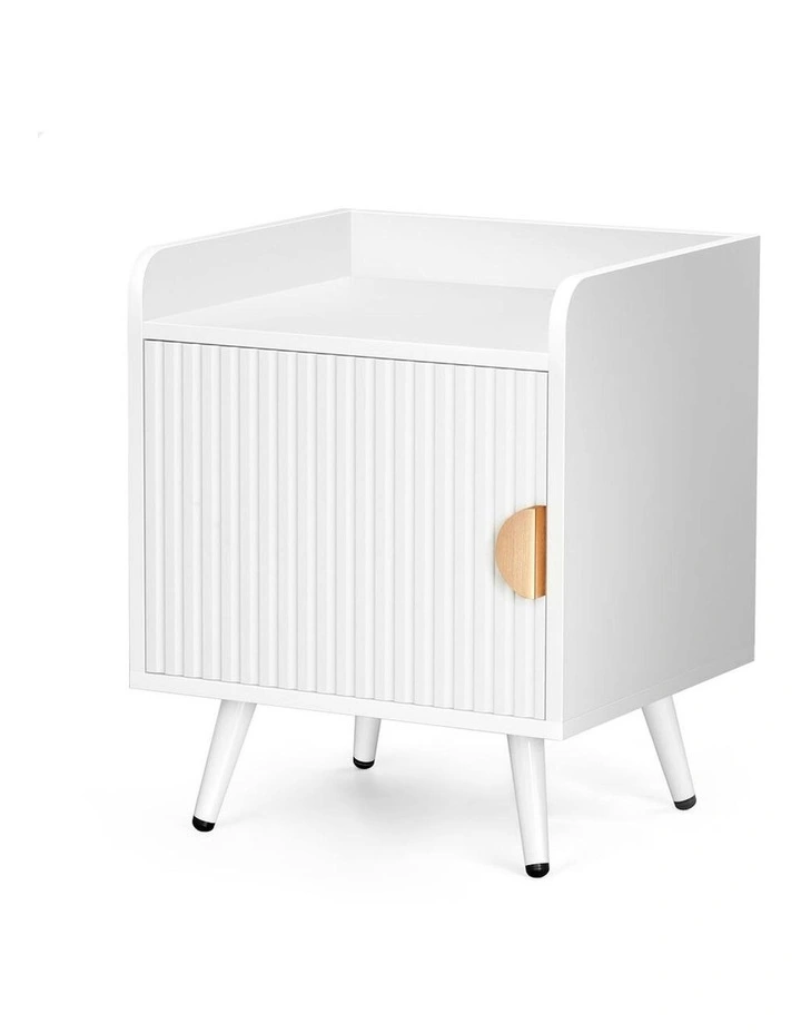 Bedside Table in White image 1