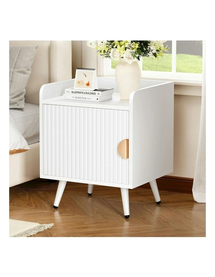 Bedside Table in White image 2