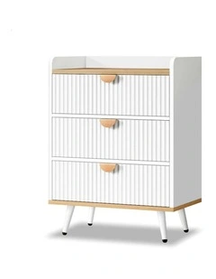 3 Drawer Storage Cabinet Dresser in Multi