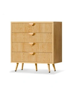 4 Drawer Storage Cabinet Dresser in Wood