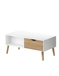2 Drawers Coffee Table in Multi