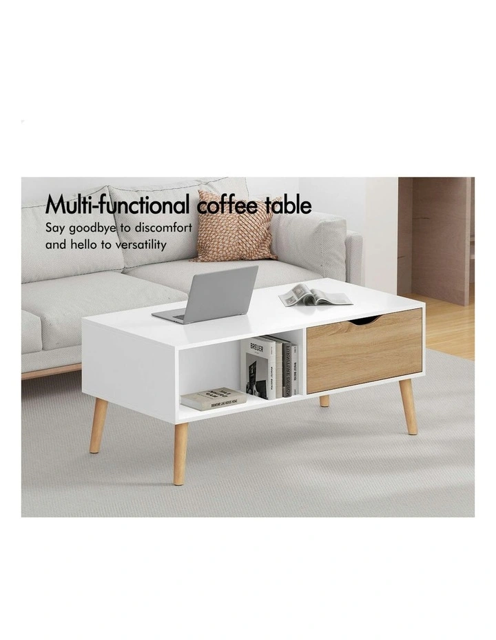 2 Drawers Coffee Table in Multi image 2