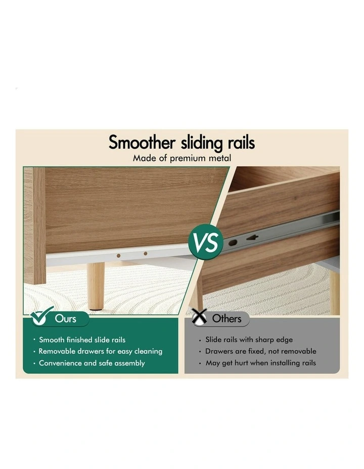 2 Drawers Coffee Table in Multi image 5