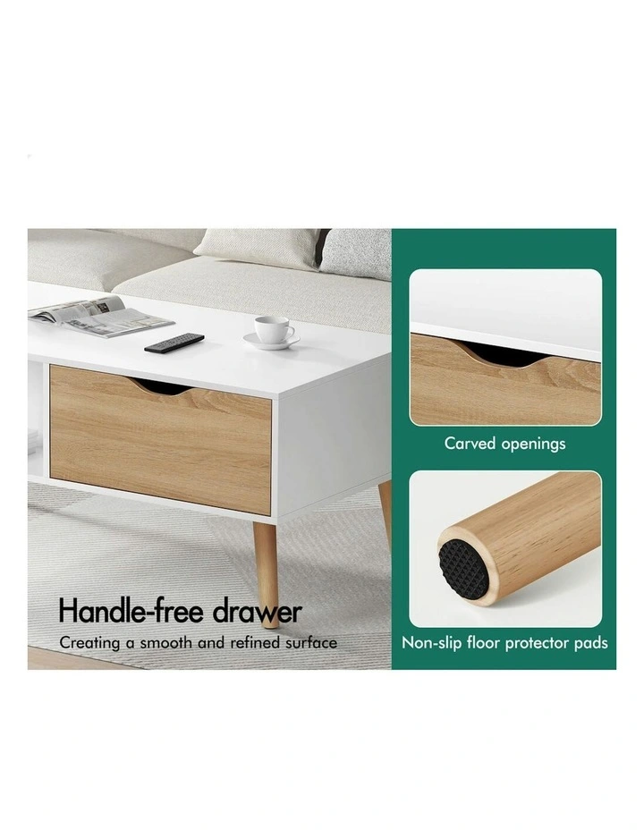 2 Drawers Coffee Table in Multi image 6