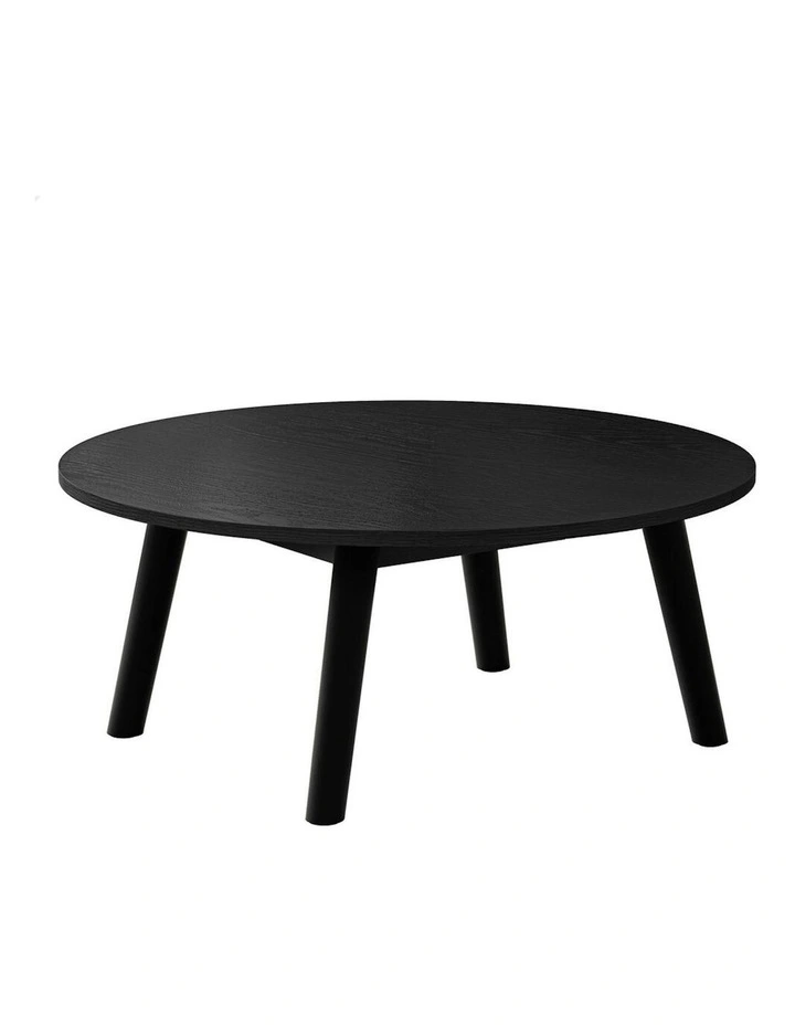 Round Coffee Table in Black image 1