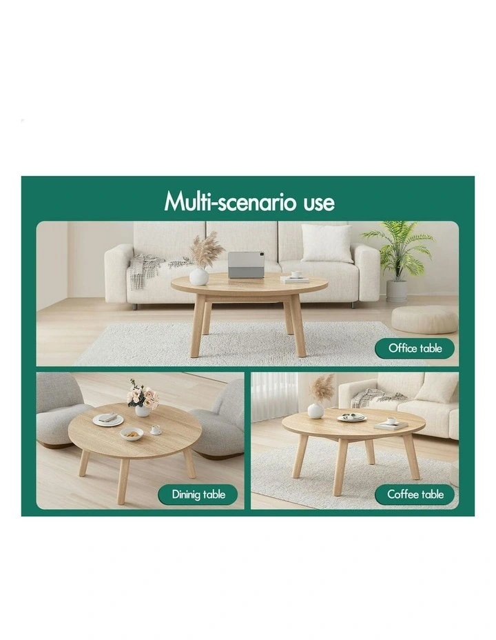 Round Coffee Table in Wood image 6