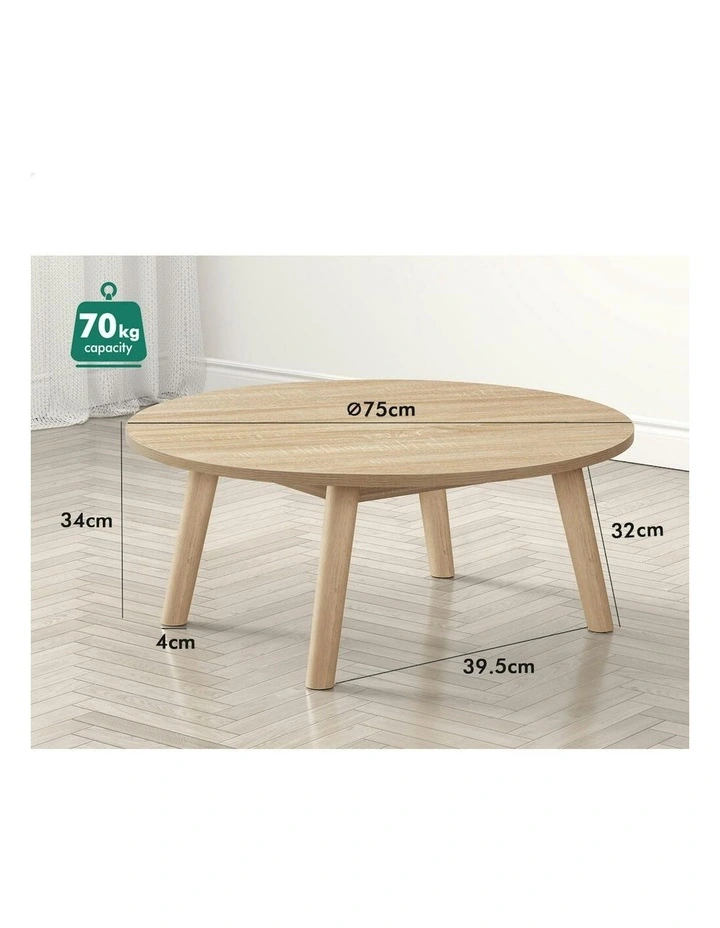 Round Coffee Table in Wood image 7