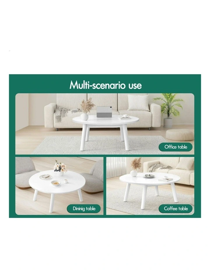 Round Coffee Table in White image 6