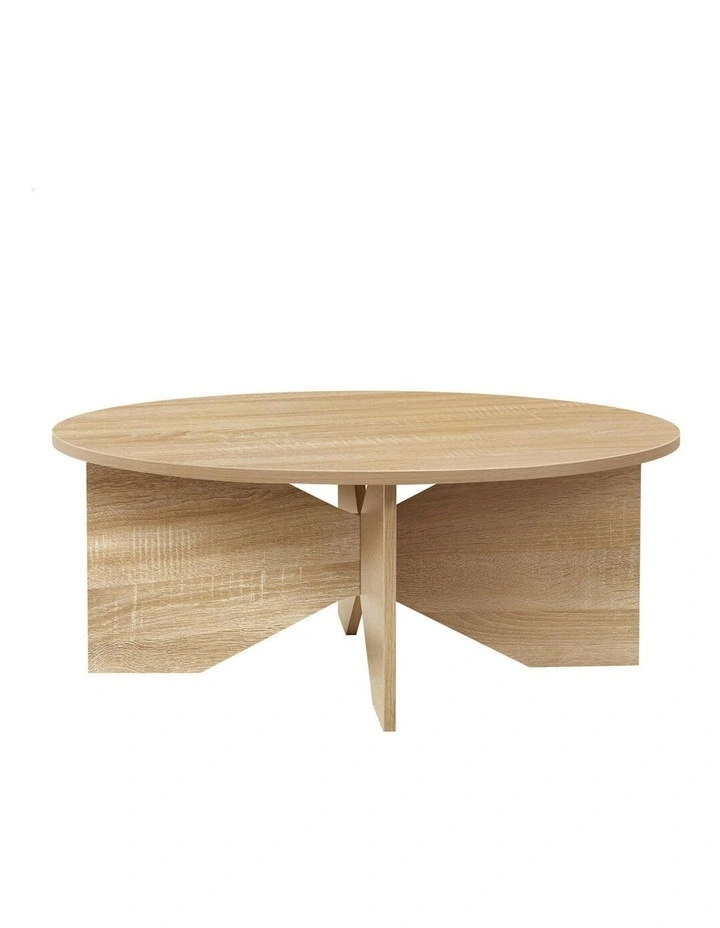 Round Coffee Table in Wood image 1
