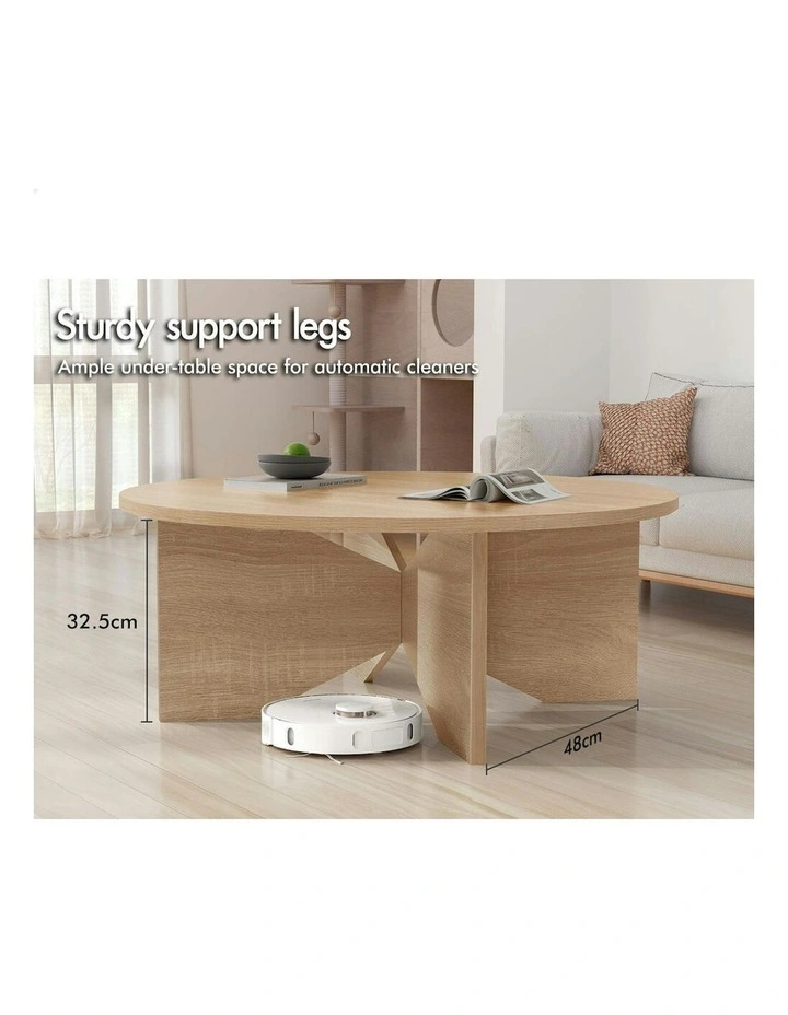 Round Coffee Table in Wood image 3