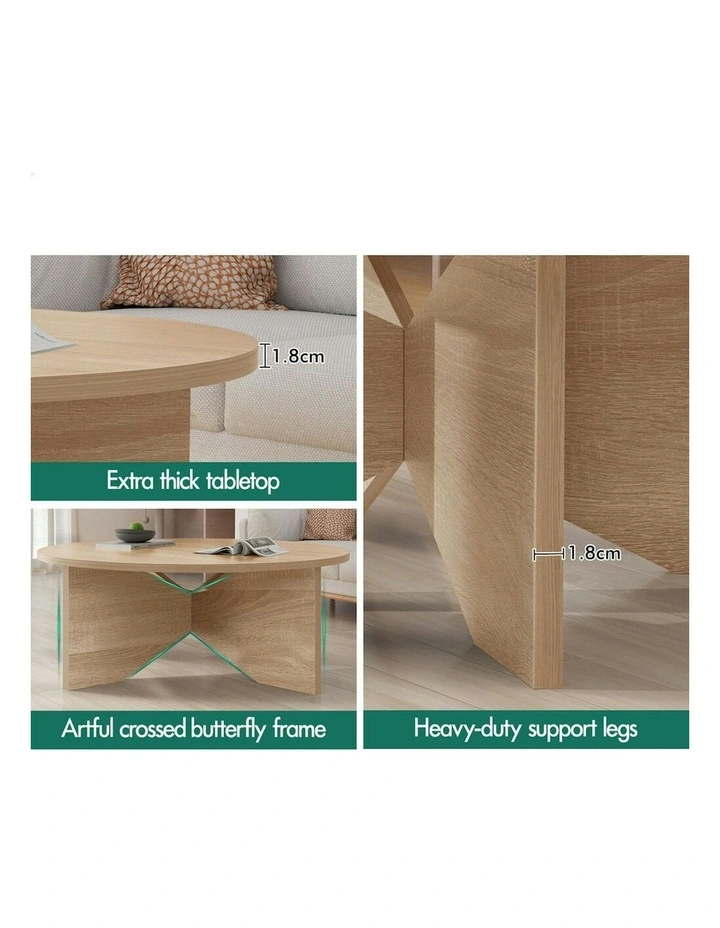 Round Coffee Table in Wood image 5