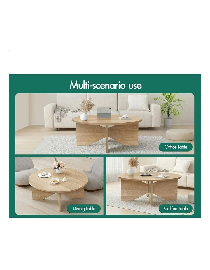 Round Coffee Table in Wood image 6