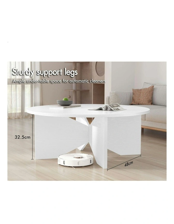 Round Coffee Table in White image 3