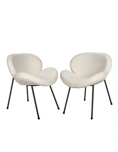 Dining Chairs Set Of 2 in White