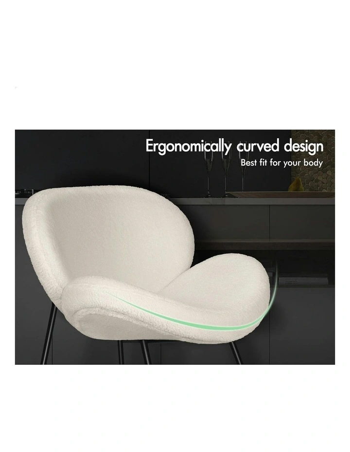 Dining Chairs Set Of 2 in White image 3