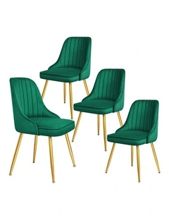 Dining Chairs in Velvet Green