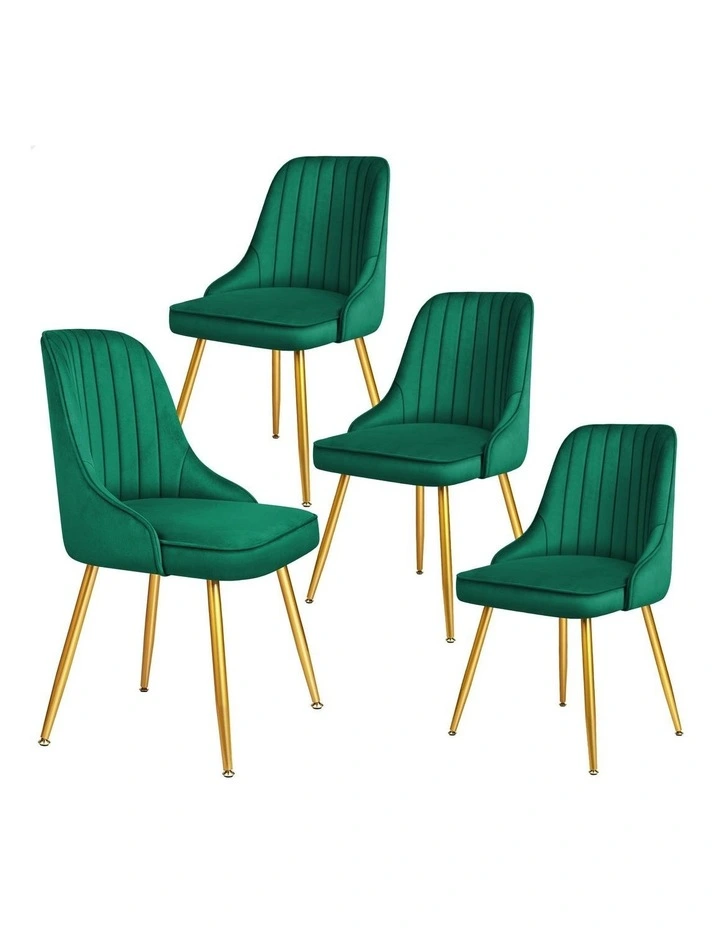 Dining Chairs in Velvet Green image 1
