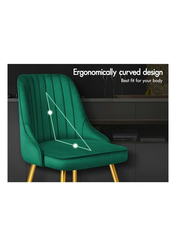 Dining Chairs in Velvet Green image 4