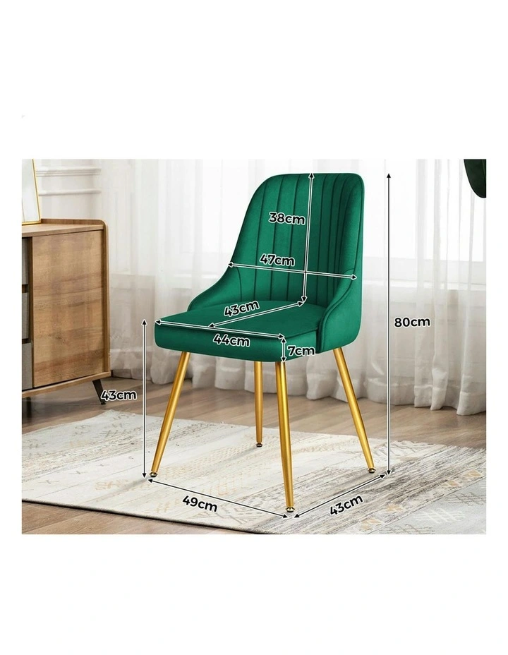 Dining Chairs in Velvet Green image 7