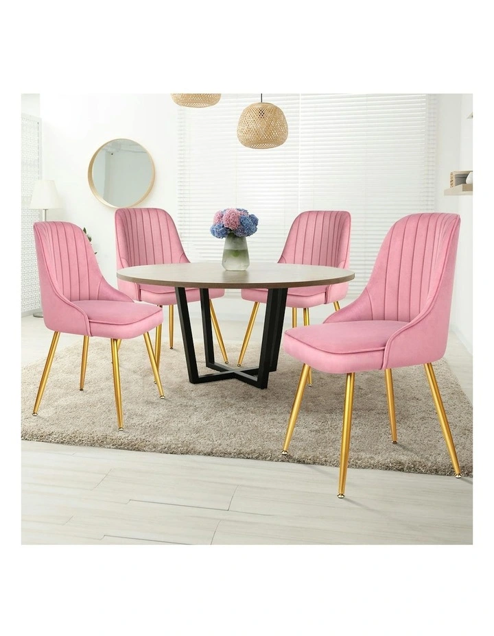 Dining Chairs in Velvet Pink image 2